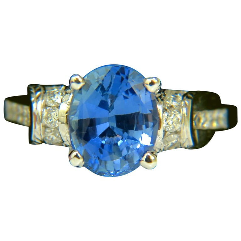 Natural Blue Tanzanite 14KT White Gold Classy Trillion Cut 1.20Ct Solitaire Ring Natural Blue Tanzanite 14KT White Gold Classy Trillion Cut 1.20Ct Solitaire Ring