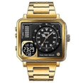 thumbnail image 1 of SKMEI 2025 Square Quartz Men Watches Full Steel Light Waterproof Clock Business Digital Sport Mens Wristwatch 1335 reloj hombre, 1 of 5