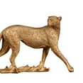 thumbnail image 4 of GUOOL European Cheetah Statue Figurine Sculpture Home Office Decor Walking Leopard, 4 of 7