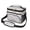 Baseball and Glove, variant on Football and Basketball Black Pattern Insulated Lunch Box for Women Men, Medium Leakproof Cooler Bag with Adjustable Strap, 10"x6.7"x8"