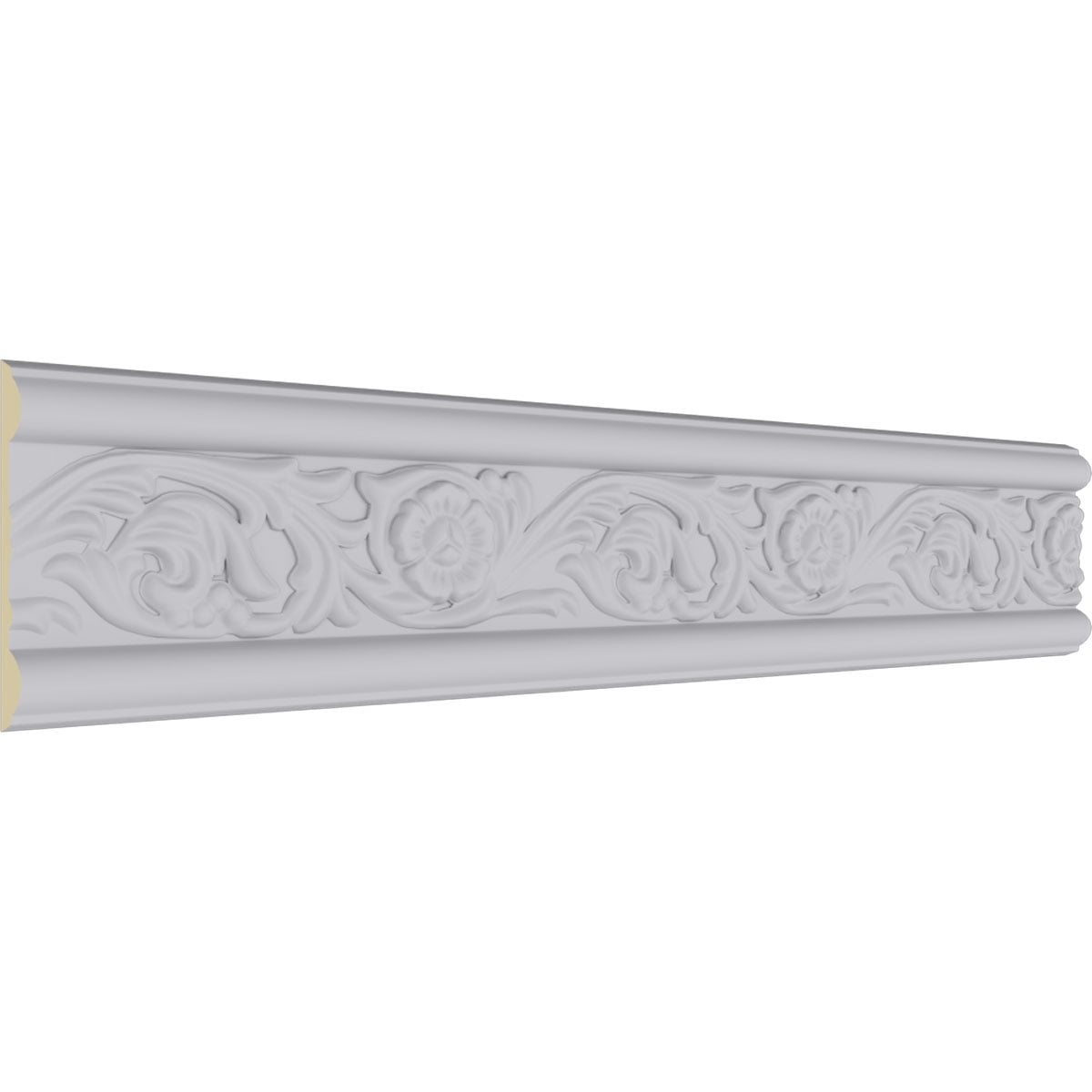 3 1/8"H x 1/2"P x 94 1/2"L Emery Floral Chair Rail