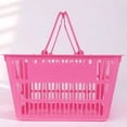 thumbnail image 1 of VERDANVERSE Paniers de Courses Magasin de Détail Plastique Rangement Rose 1Ensemble, 1 of 8
