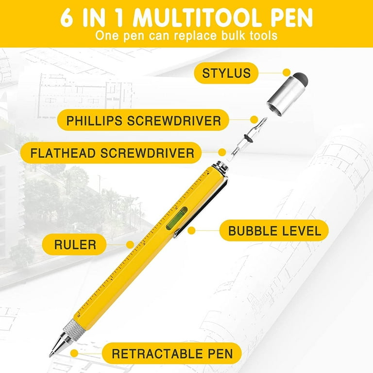  Multitool Pen 6-in1 Cool Gadgets for Men Gifts Stocking  Stuffers for Men : Tools & Home Improvement