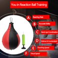 thumbnail image 3 of Boxing Speed Bag-Durable PU Hanging Speed Ball Boxe MMA Muay Thaï Formation Punching Esquive Frappant Sac, 3 of 6