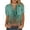 Blue, variant on Women's Gradient Floral Print Short Sleeve Blouse - Casual Loose Top, Artistic for Gallery Visits & Daily