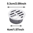 thumbnail image 3 of Stainless Steel Round Floor Drain Cover Grate, Outdoor Shower Drain Cover for Yard Balcony Roof Pipe Drainage,Anti-Blocking Sewer Drain Strainer for Bathroom Kitchen Patios, 3 of 6