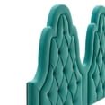 thumbnail image 5 of Modway Alexandria Tufted Performance Velvet Twin Platform Bed in Teal, 5 of 10