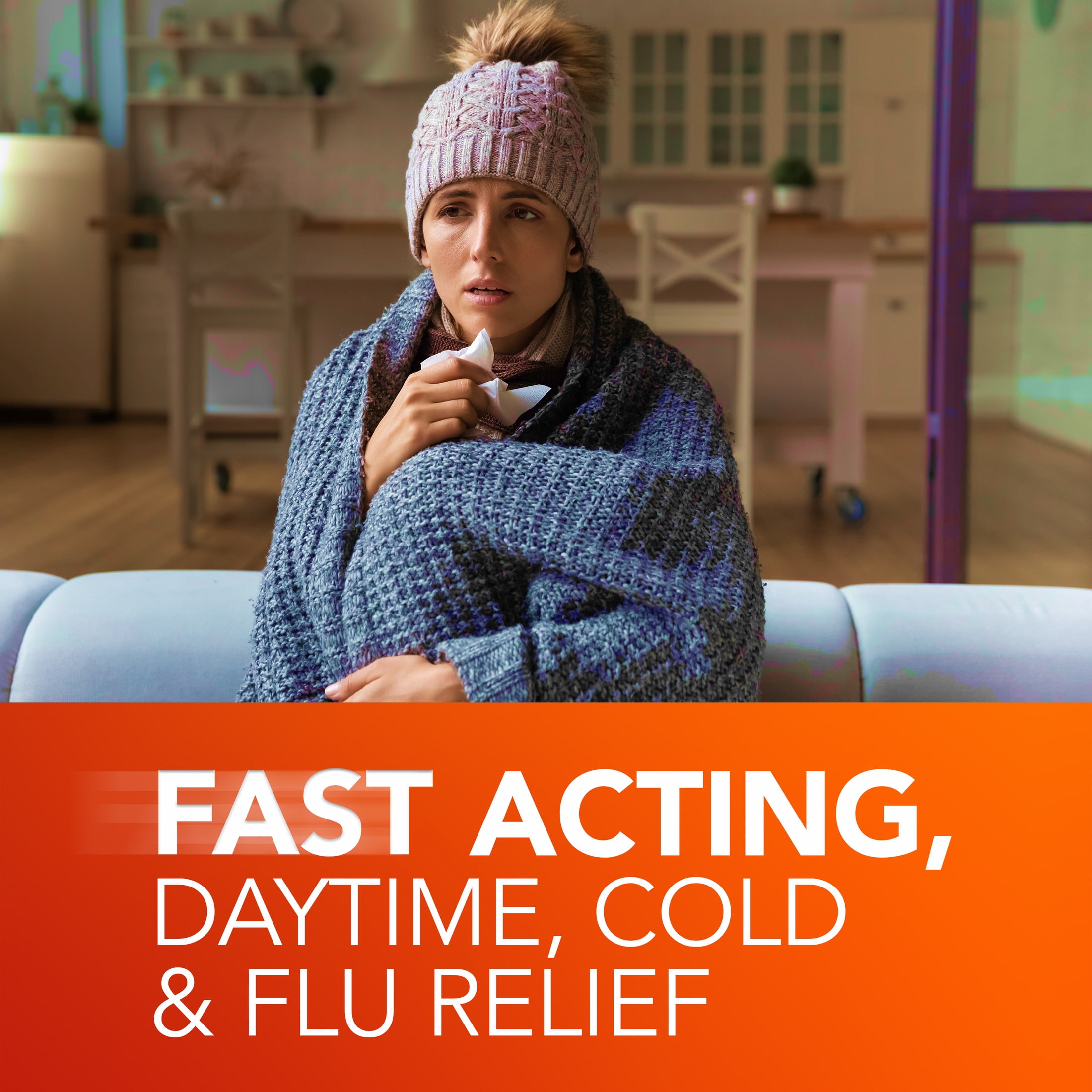 Vicks DayQuil SEVERE Cold & Flu Liquid, Cold and Flu Medicine for Adults, Citrus, 12 fl oz