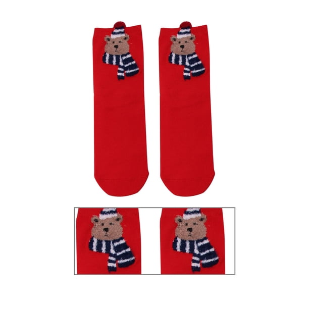 Jumpingount Calcetines de Navidad para mujer, decoración de Festival temático de vacaciones de algodón, calcetines cálidos transpirables de Type11 NO11