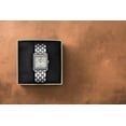 thumbnail image 3 of ELLEN TRACY Women’s Silver Bracelet Watch – White Square Dial with Faceted Crystals, 3 of 6