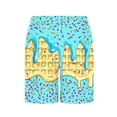 thumbnail image 4 of CYRBOKO Swim Trunks for Boys, Vacation Elastic Waist Summer Quick-dry Beach Shorts Sky Blue Size 9-10 T, 4 of 5