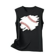 thumbnail image 3 of Wycnly Summer Saving Tank Top for Women Gym Tops for Women Breathable Comfy Loose Classic Tank Blouses Fashion Baseball Print Sleeveless Shirts Girls Sleeveless Shirt, 3 of 4