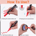 thumbnail image 2 of 2X Paint Pens Paint Markers, 20 Colors Oil-Based Waterproof Paint Marker Pen Set, Never Fade Quick Dry and Permanent, 2 of 3