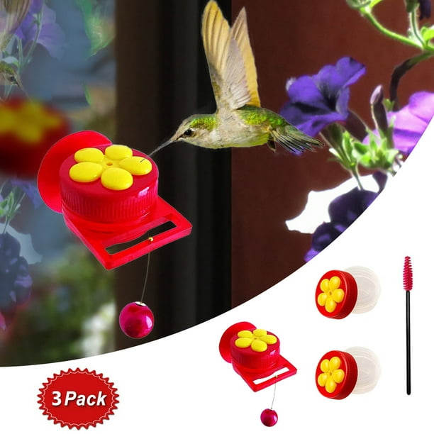 Agiferg Mangeoires portatives pour colibris avec ventouse, mini mangeoire  multifonctionnelle 