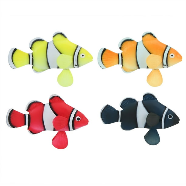 Pez payaso biónico de silicona, Pez payaso luminoso biónico de silicona Acuario Pez payaso biónico Pez payaso biónico de silicona Tecnología innovadora Jadeshay A