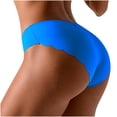thumbnail image 7 of COM1950s Panties for Women Sexy Underwear Ice Silk Bikini Panties Silky Comfy Yoga Panties Briefs, 7 of 7