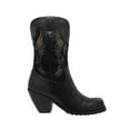 thumbnail image 4 of RideTecs Womens Black 11in Laser Eagle Boot Leather Motorcycle 6.5 M, 4 of 5