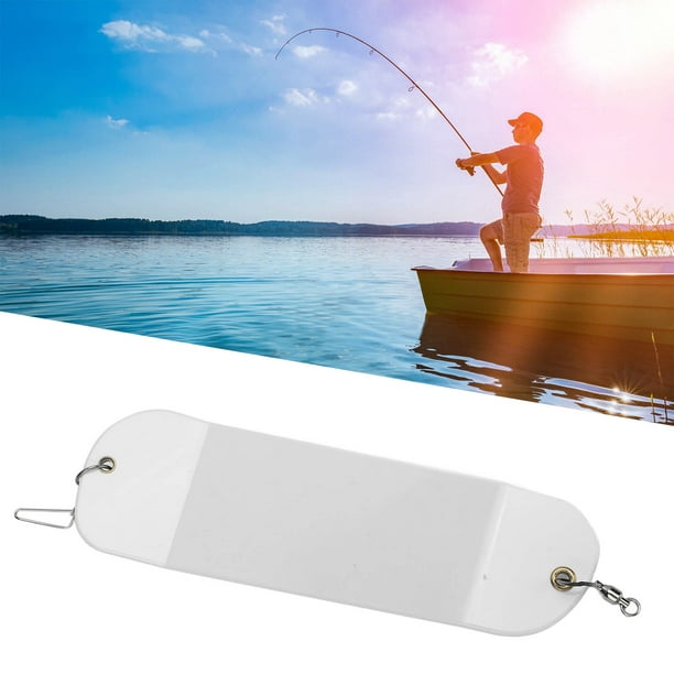 Fishing Flasher, Lightweight Trolling Fishing Flasher Attract Fish Generate  Vibration Swimming Motion For Lake White