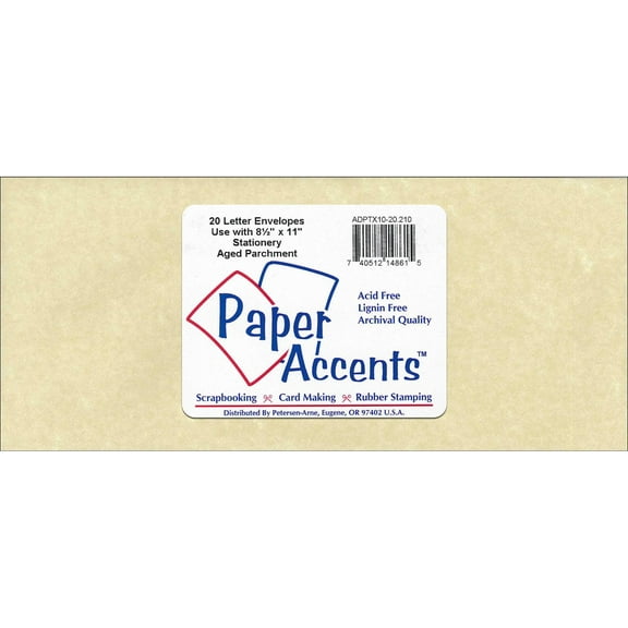 Envelope #10 Letter 20pc Aged Parchment