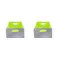 thumbnail image 2 of Transemion Convenient Shelf Bins Storage Solution For Home Or Office Collapsible For Easy Gray+green 30x24x15cm 2Set, 2 of 6