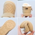 thumbnail image 7 of Toddler Boots Winter Girls Water Resistant Thermal Insulated Ankle Booties Solid Color Short Boots Outdoor Play Footwear for Toddler Kids Cold Weather Girls Winter Boots Khaki 4.5 Years-5 Years, 7 of 7