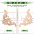 thumbnail image 5 of 10 Piezas de CalcomaníA Talla Madera Molduras Talladas en Aplique Esquina DecoracióN la Puerta del Hogar para Ventanas Gabinetes Puertas, 5 of 5