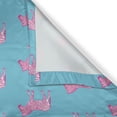 thumbnail image 5 of Ambesonne Pink Zebra Grommet Curtain, Savannah Grunge Art, 50" x 72", Blue Pink and White, 5 of 6