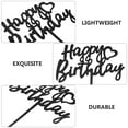 thumbnail image 2 of Raindrops Happy Birthday Cake Topper Acrylic Black for Party Use Cupcake Decor Supplies 10 Pcs, 2 of 8