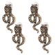thumbnail image 1 of 3 pares de pendientes de aleación de moda con diamantes y diseño de serpiente pequeña, joyería exquisita, 1 of 10