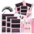 thumbnail image 1 of Kit de pestañas postizas YIDUO Lashes Clusters Lash, 770 unidades con Bond&Seal, 1 of 9
