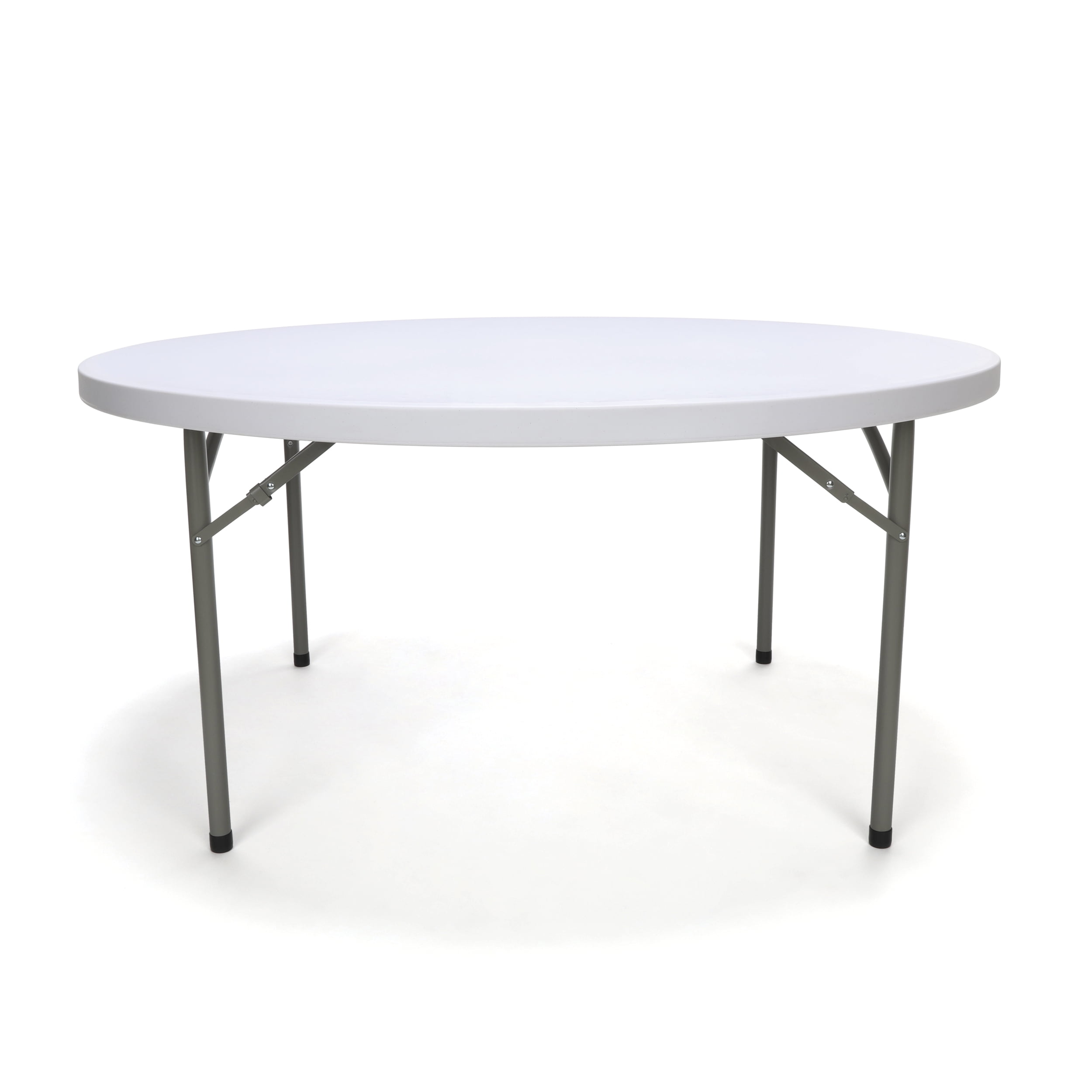 Essentials by OFM ESS-5060R 60" Round Folding Utility Table, White