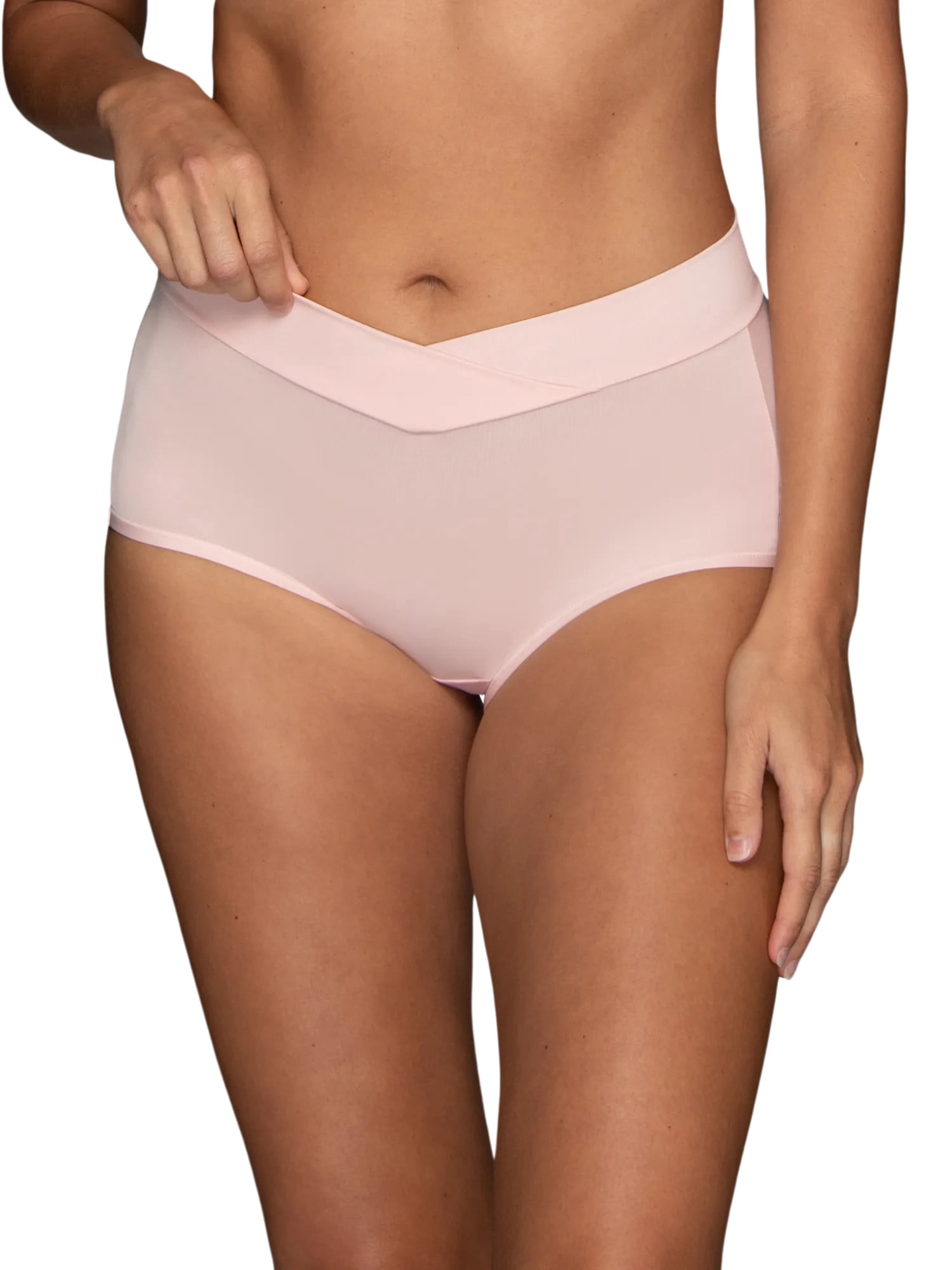Vanity Fair Radiant Women's Silky Stretch Brief Underwear - V-Front Waist, Comfort Stretch, 3-Pack, Sizes S-5XL