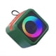 thumbnail image 1 of Altavoz Bluetooth Inalámbrico Portátil con Luz LED RGB, Compatible con TF, USB, AUX, Manos , Batería Recargable, Color Verde., 1 of 10