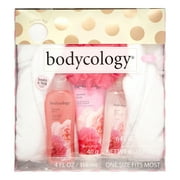 Bodycology Warm and Cozy Bath Robe and Bath Gift Set, Sweet Love, 5 Pieces