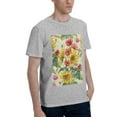 thumbnail image 2 of Bingfone Sunflower Cornflower Poppy Men'S Loose Fit Short-Sleeve Pocket T-Shirt, 2 of 7
