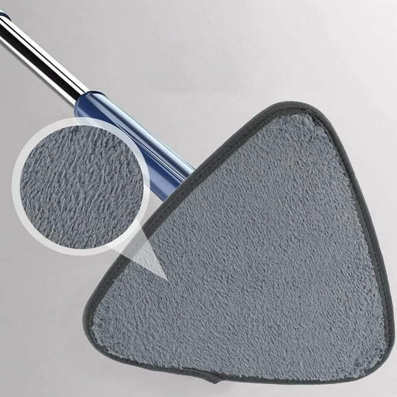 Gotydi Cabezal Mop de Repuesto Triangular de 3 Pzas, Almohadillas Mop Lavables Reutilizables de Microfibra Compatibles con 360 Giratorias Ajustables, para Limpieza en Seco y Húmedo (29 29 Cm)