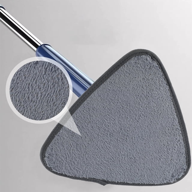 Gotydi Cabezal Mop de Repuesto Triangular de 3 Pzas, Almohadillas Mop Lavables Reutilizables de Microfibra Compatibles con 360 Giratorias Ajustables, para Limpieza en Seco y Húmedo (29 29 Cm)