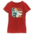 thumbnail image 5 of STAR WARS Geometric OBI Wan Girls Short Sleeve Tee Shirt, Red, Large, 5 of 5