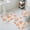 Orange, variant on Orange Starfish Bath Mat 3 Piece Bathroom Rug Set, Rustic Ocean Coastal Shells Conch Coral Non Slip Bath Rug Contour Mat and Toilet Lid Cover, Absorbent Shower Mats Soft Bath Rugs and Mats Sets