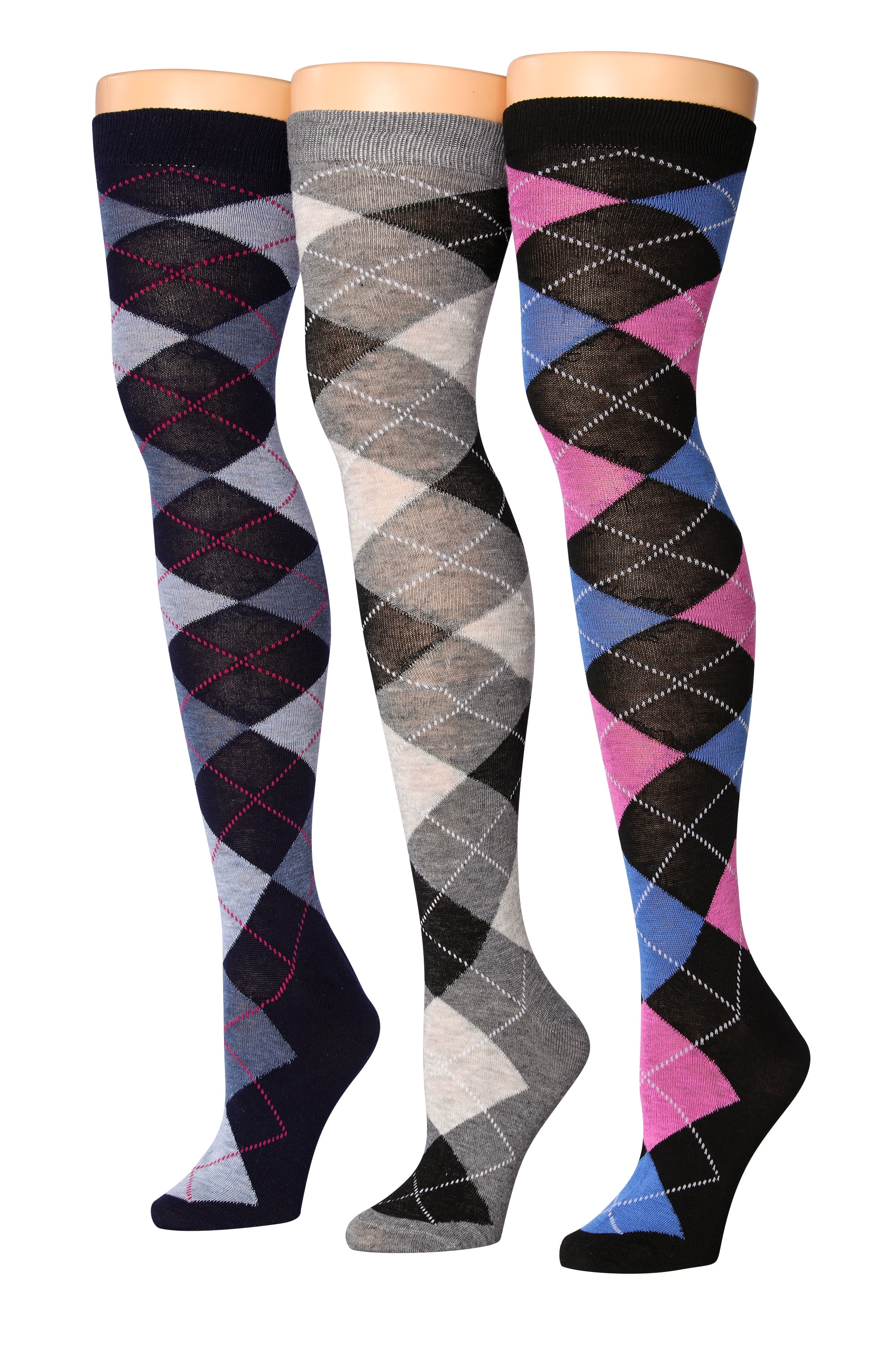 Isadora Paccini Women's 3 Pairs Over The Knee Socks
