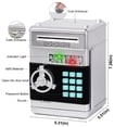 thumbnail image 3 of Caja fuerte infantil Piggy Bank Refasy para niñas con contraseña ATM plateada, 3 of 5