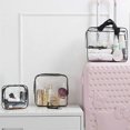 thumbnail image 2 of Clear Cosmetic Bag Air,Plastic Travel Toiletry Pouch Water Resistant Packing Cu, 2 of 5