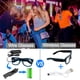 thumbnail image 5 of Gafas inalámbricas YourFocus con luz LED que brillan en la oscuridad, gafas de neón para fiestas rave, EDM, Halloween, Navidad (verdes), 5 of 6