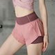 thumbnail image 3 of Pantalones cortos para correr 2 en 1 para mujer con forro Pantalones cortos de yoga de cintura alta Abanopi Shorts deportivos, 3 of 7