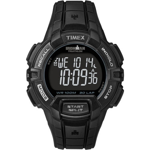 Timex Men's Ironman Rugged 30 Full-Size Watch, Black Resin Strap by Timex