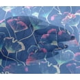 thumbnail image 4 of oneOone Viscose Chiffon Blue Fabric Flower Watercolor Craft Projects Decor Fabric Printed By The Yard 42 Inch Wide, 4 of 4