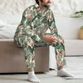 thumbnail image 7 of Sikiie Palm Trees and Tropical Mens Pajama Set, Soft Warm Long Sleeve Sleepwear, Cozy Button-Down Pjs for Men-X-Large, 7 of 7