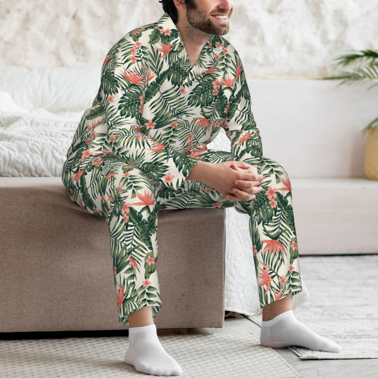 Tropical print pajamas hotsell