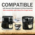 thumbnail image 2 of 200pcs Disposable Coffee Paper Filters For K-Duo Brewer K/Duo Plus Carafe Coffee Makers, 8-12 Cup Basket Paper Filter+ 1 Refilled Coffee Filter Basket For K-Duo, 2 of 7