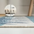 thumbnail image 7 of JONATHAN Y TUSCAN SUN 8 x 10 Area Rug, Veronica Beach Stripe and Palm Leaf - Navy/Cream, TSN402B-8, 7 of 7